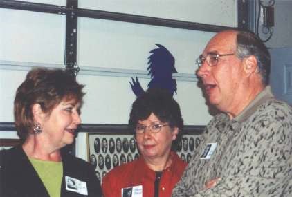 Sharon Slater,  Anita Burke and Bill Skaggs